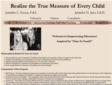 Tablet Screenshot of empowering-educators.com